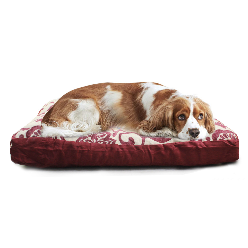 Manta de Perro Retro Jacquard Removible y Lavable con Suedé para Caniche o Gran Raza Golden Retriever — imagen 1