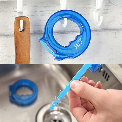 Limpia Perfectamente Cauce de Baño Desatormentador de Pelo Drenaje de Sinks y Tuberías — imagen 1