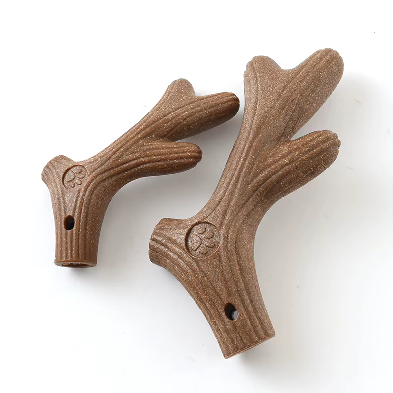 Pet Dog Chew Toys Teeth Clean Stick Interesting Pine Wood Cute Bone Shape Durable Bite Puppy Interactive Toy Pet Supplies — image 2