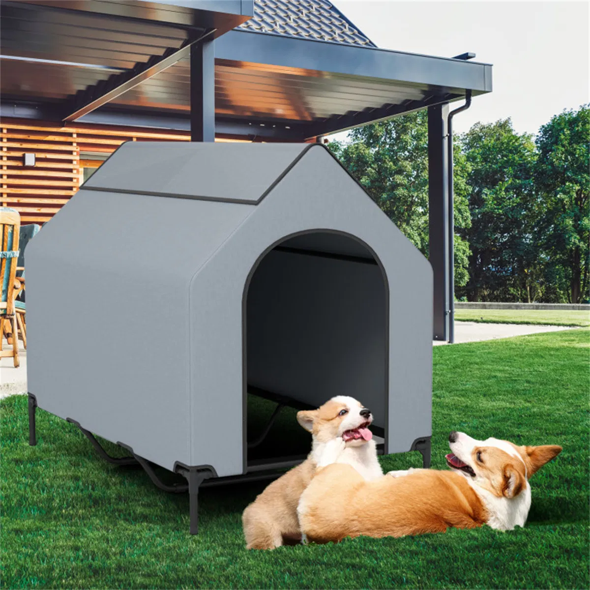 33" x 52" pet house with windows — image 1