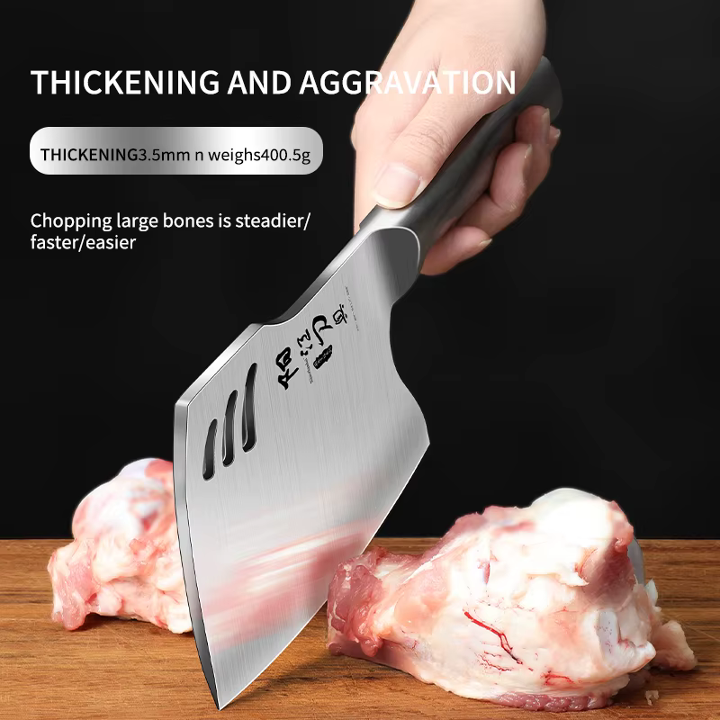 All steel axe knife, stainless steel forging, bone crusher special tool, multi-functional tool, hard food processing special tool — image 4