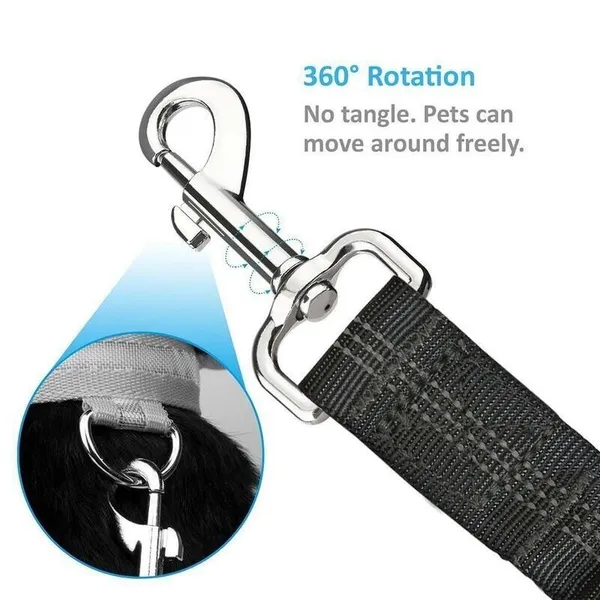 Paquete de 2 Cinturones de Seguridad para Gatos y Perros, Cinturón de Seguridad Ajustable para Vehículo con Arnés y Correa — imagen 8