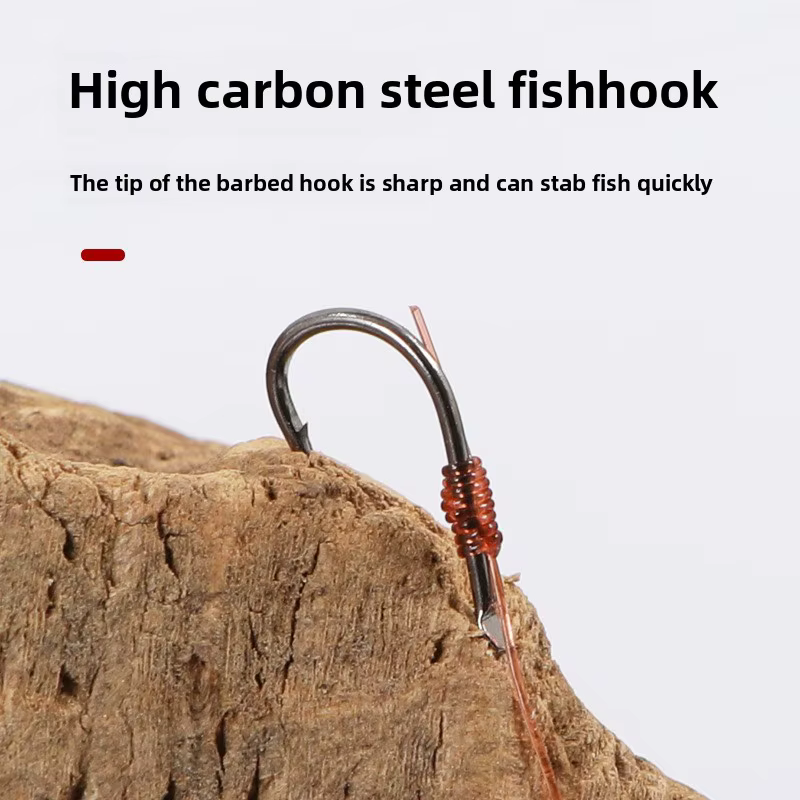 Traditional fishing line sets with hooks, complete set of finished fishing lines with barbs — image 4