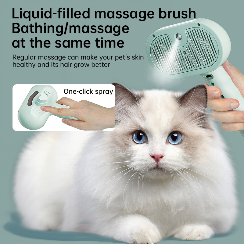 Upgraded Pet Electric Grooming Comb, Steam Hair Removal & Cleaning Set, Styling Accessories for Dogs & Cats — image 8