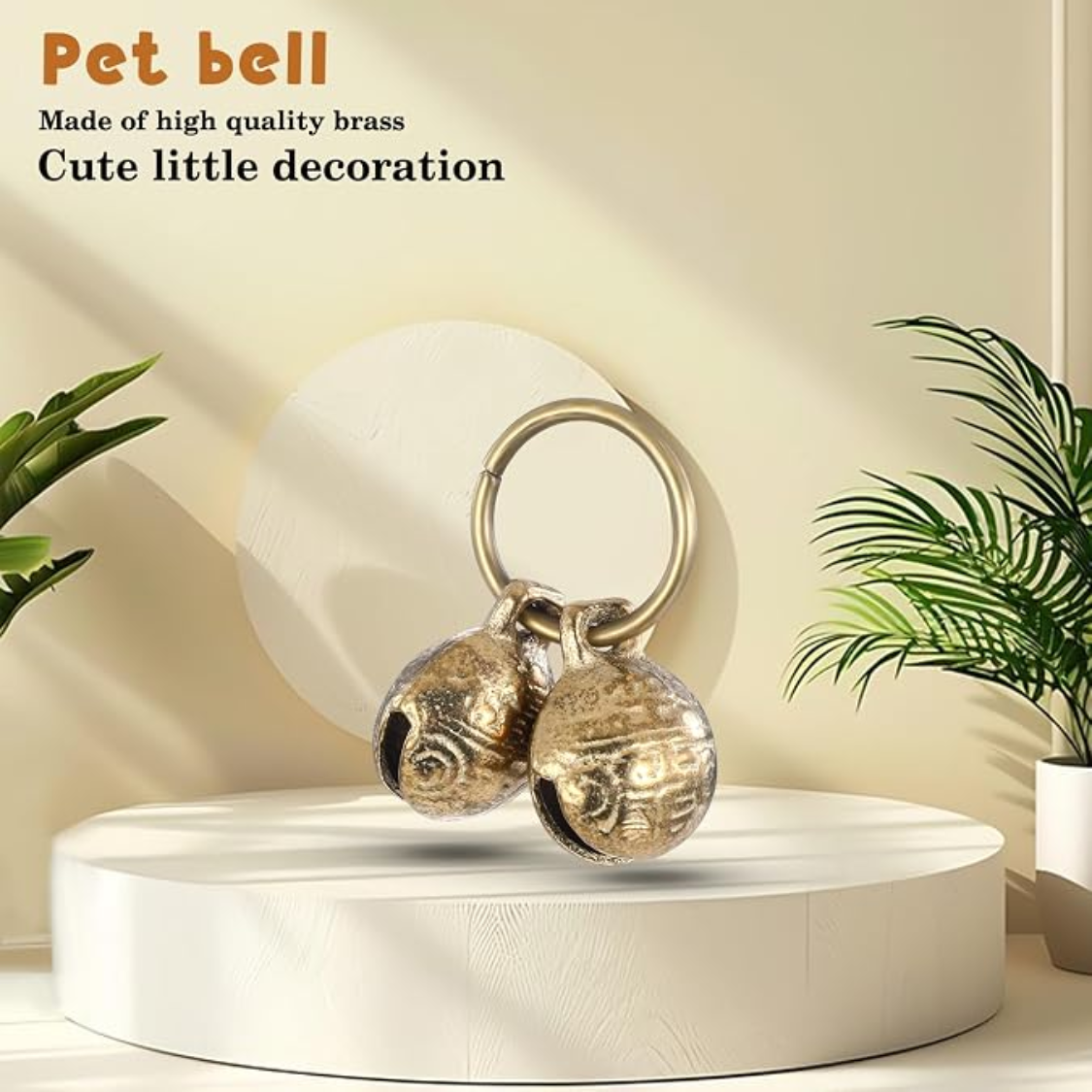 Cascos de Cobre para Collar de Perro 4 Piezas - Sonoros y Anti Pérdida para Mascotas con Ropa de Identificación para Pequeños Perros — imagen 5