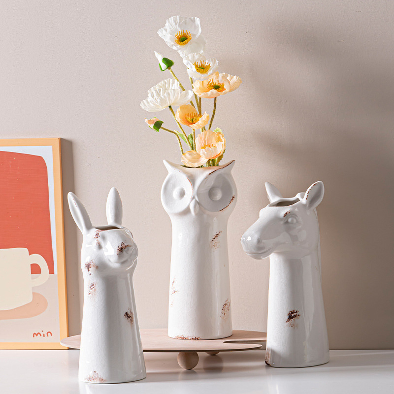 Vintage Do Old Animal Ceramic Vase Decorative Ornaments — image 4