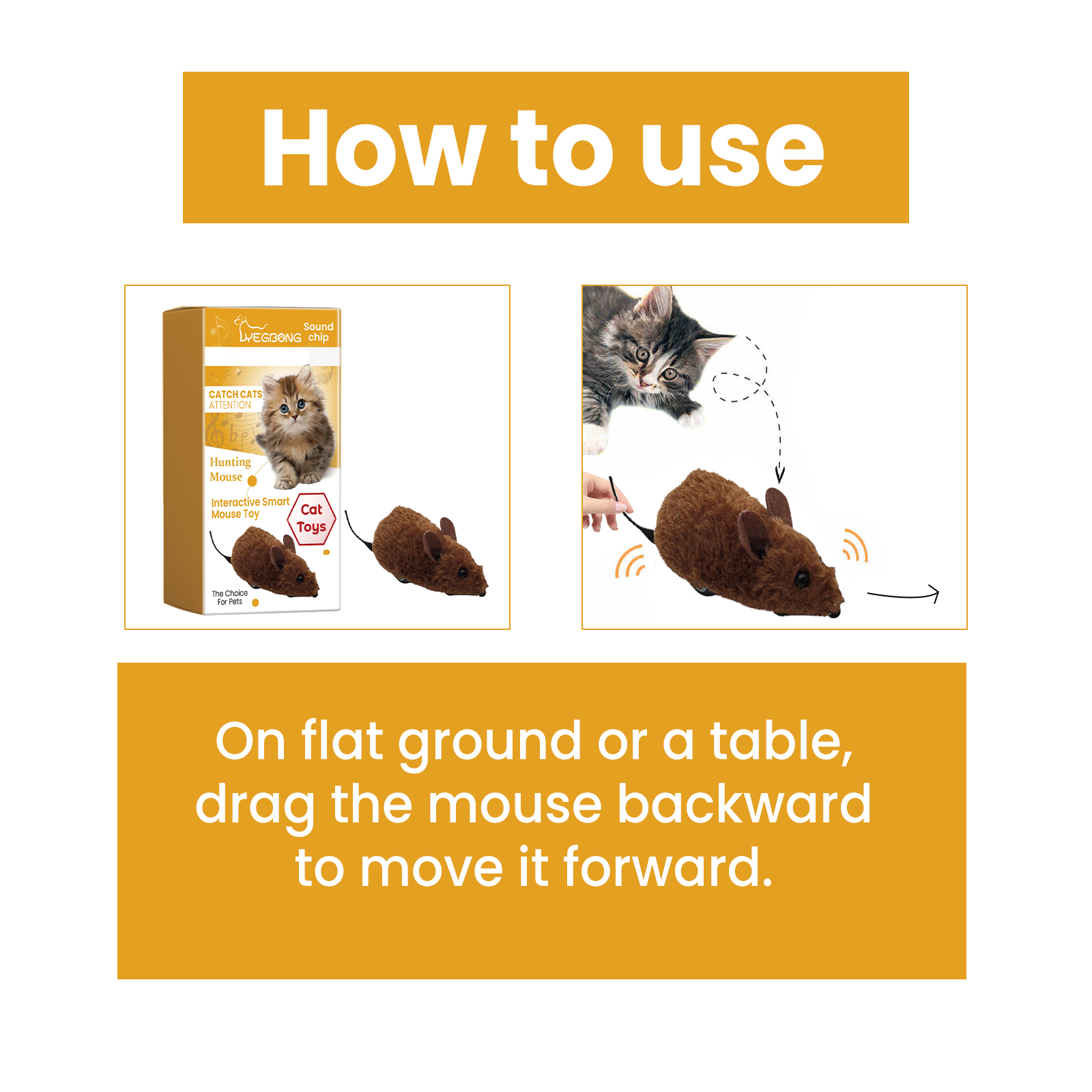 Interactive Smart Mouse Toy, Cats And Dogs Like A Mouse Sound Relief Plush Toy — image 7