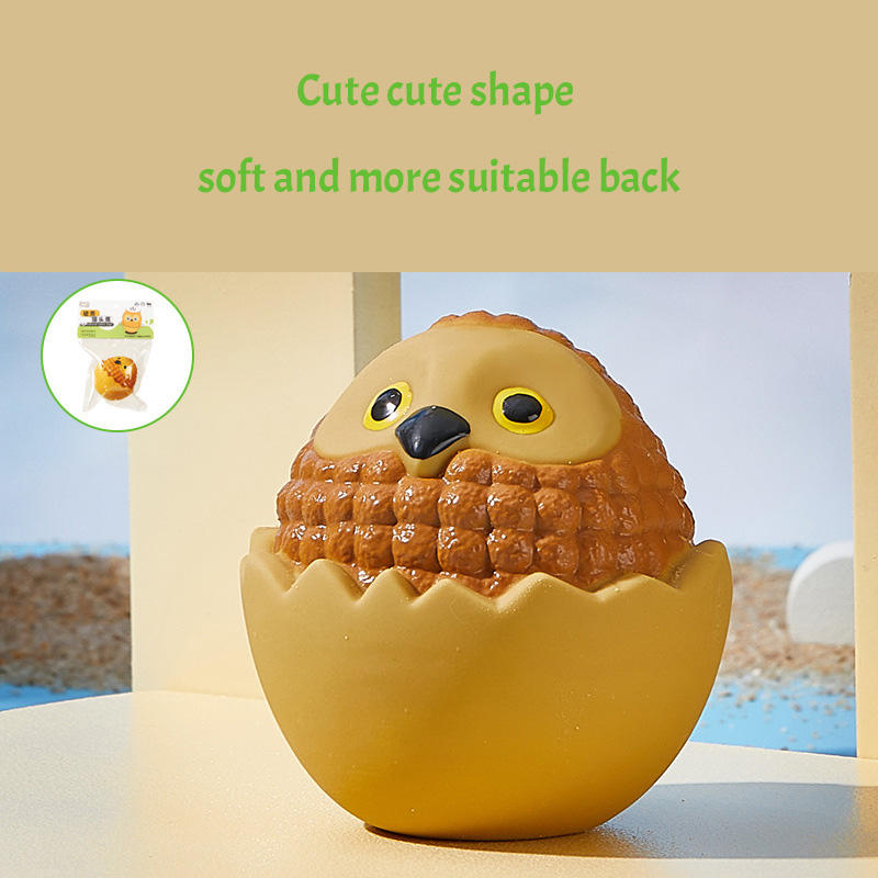 Latex shell breaking owl interactive puzzle grinding sound dog toy — image 6