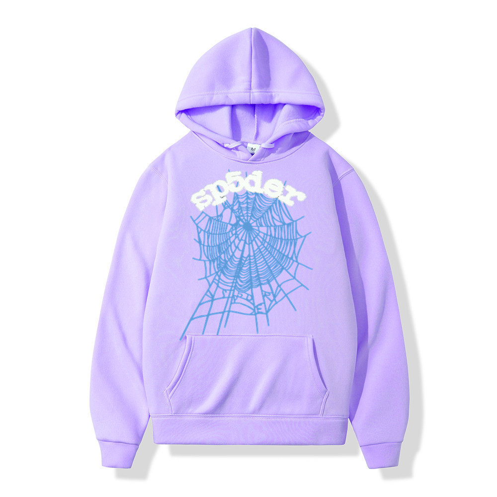 Western Hip Hop Spider Web Long Sleeve Hooded Sweatshirt Unisex — image 20