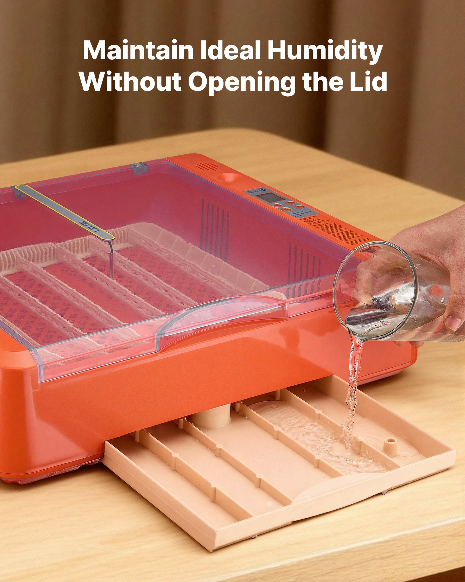 36 Egg Incubator, Automatic Egg Turner With LED Candler & Water Tray, Temperature & Humidity Control, 360° View Clear Window, Poultry Eggs Incubators For Hatching Chicks Ducks Goose Quails — imagen 3