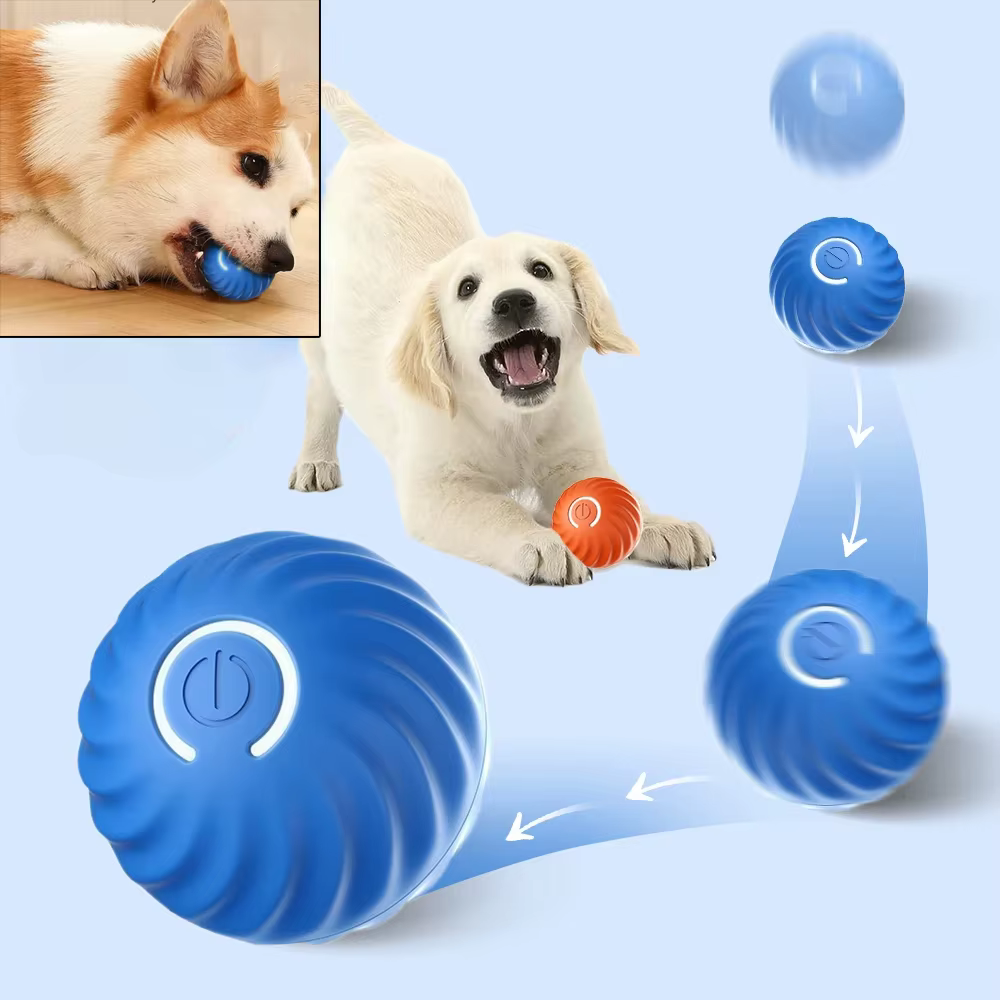 Pelota Interactiva Automática para Perros - Juguetes Inteligentes de Movimiento USB para Cachorros — imagen 1