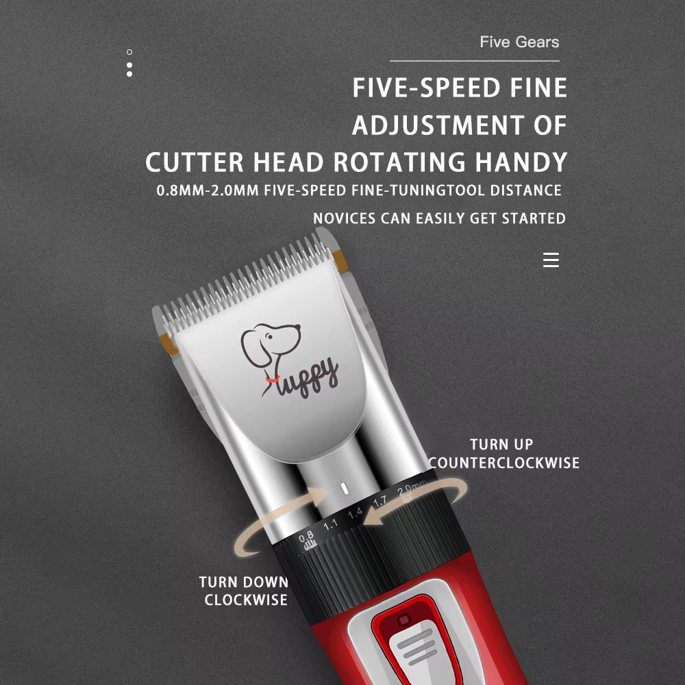 Dog Clipper Pet/Cat/Rabbit Hair Clippers Grooming Haircut Professional Trimmer Shaver Set Pets Cordless Rechargeable Promotions — image 5