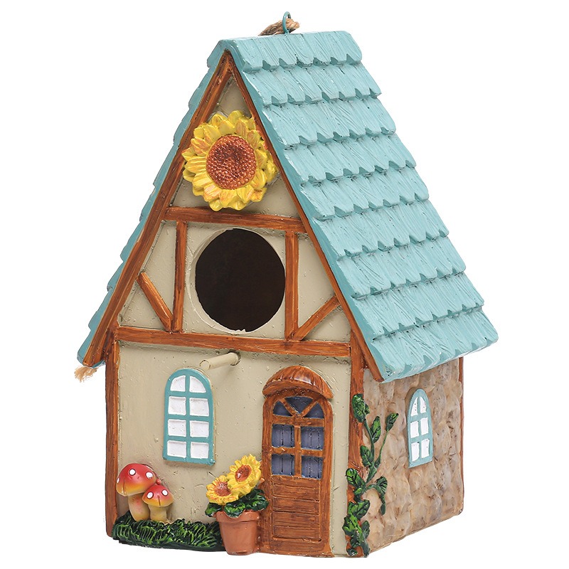 Casa de Pájaros para Jardín Pequeña Decoración Exterior — imagen 1