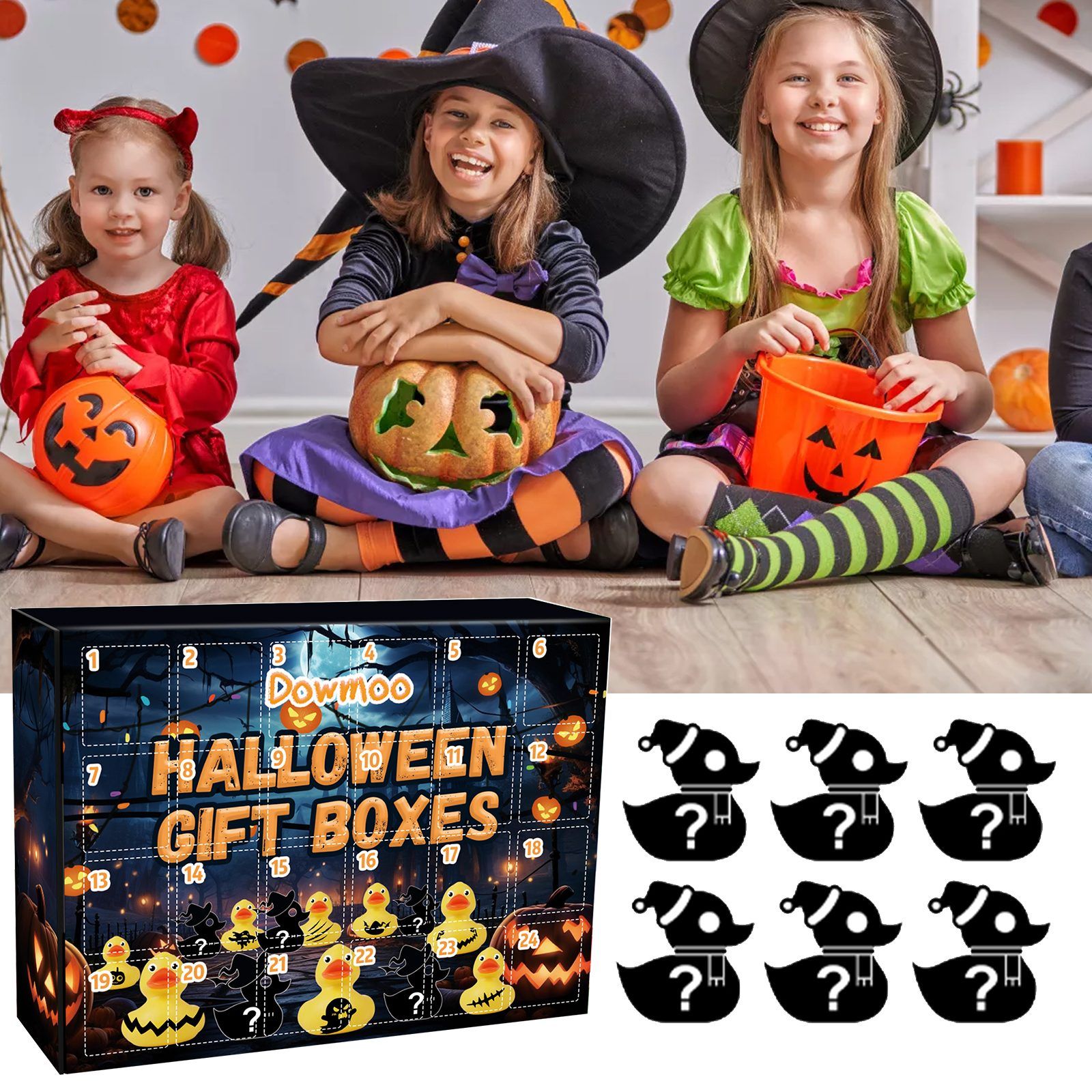 DOWMOO Halloween Duck Blind Box Set, 24 Pieces — image 7