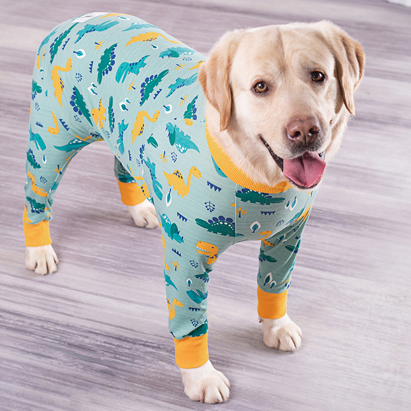 Medium and large dog pet clothing thin design belly protection weaning and sterilization suit — image 9