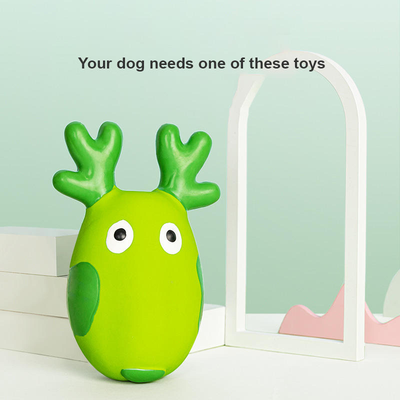 Latex Safe Deer Bite resistant Sound making Teddy Golden Hair corgi Molar Funny Interactive Dog Toy — image 6