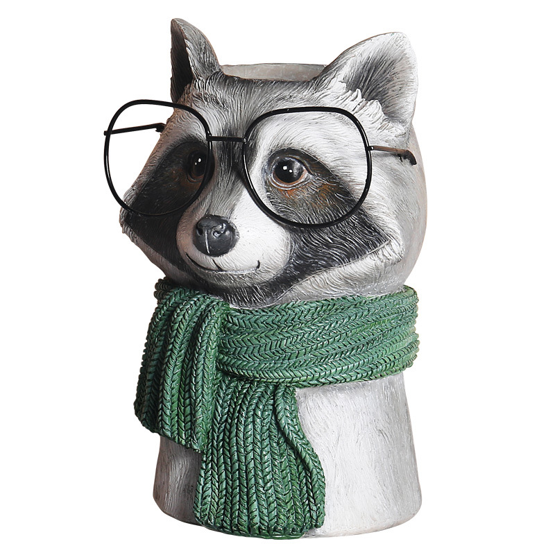 Resin Courtyard Garden Animal Flower Pot Vase Decoration — image 2