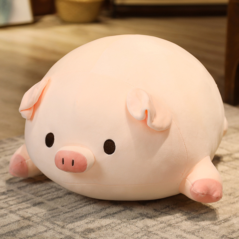 Muñeca de cerdito de fiesta tierna, juguete de peluche suave, almohada de cerdito linda, relleno de algodón de plumón, almohada de animal grande — imagen 6