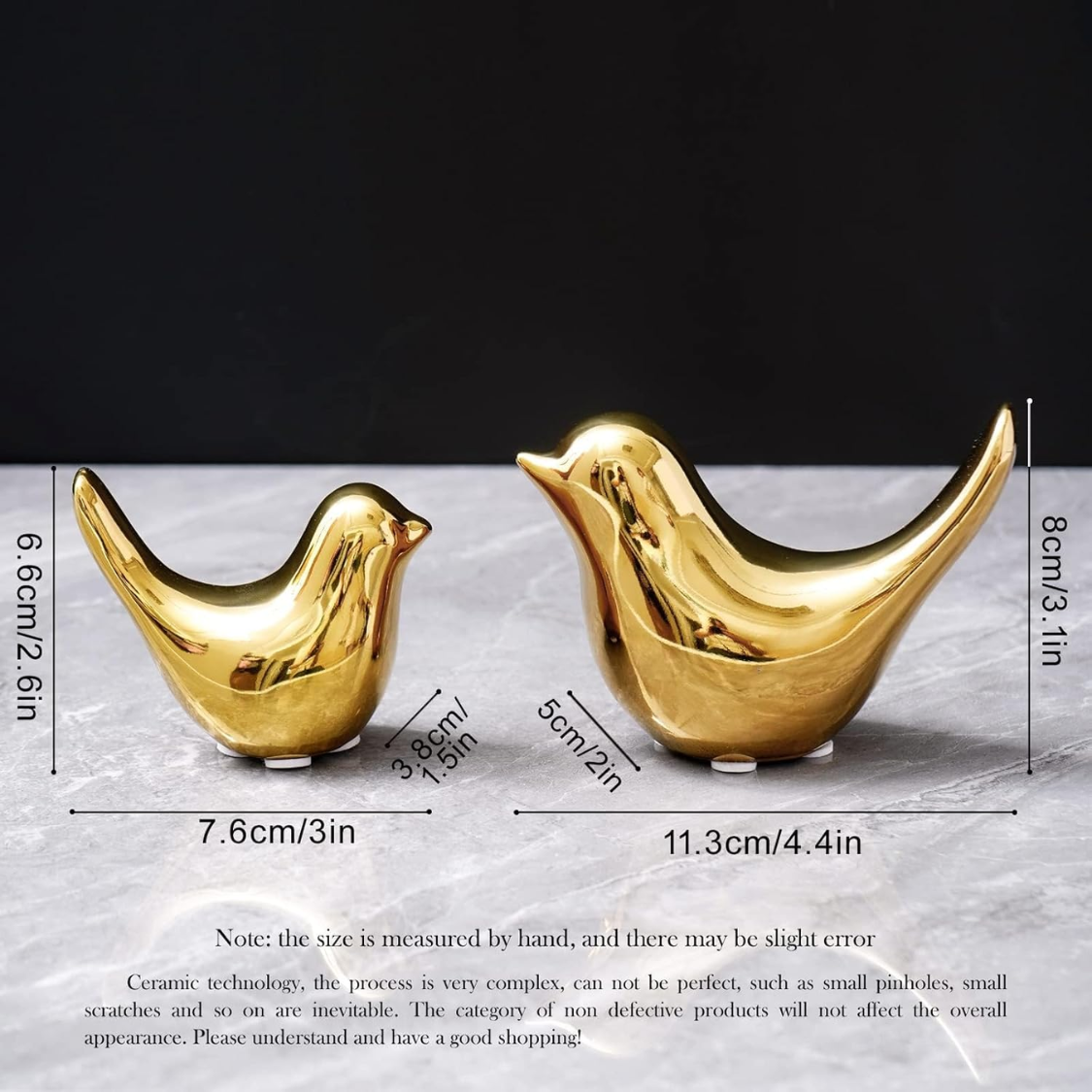 Estatuas de Pájaros Pequeños para Decoración Moderna - Ornamientos de Estilo Medieval Retro para Salón, Habitación, Oficina y Mesita — imagen 2