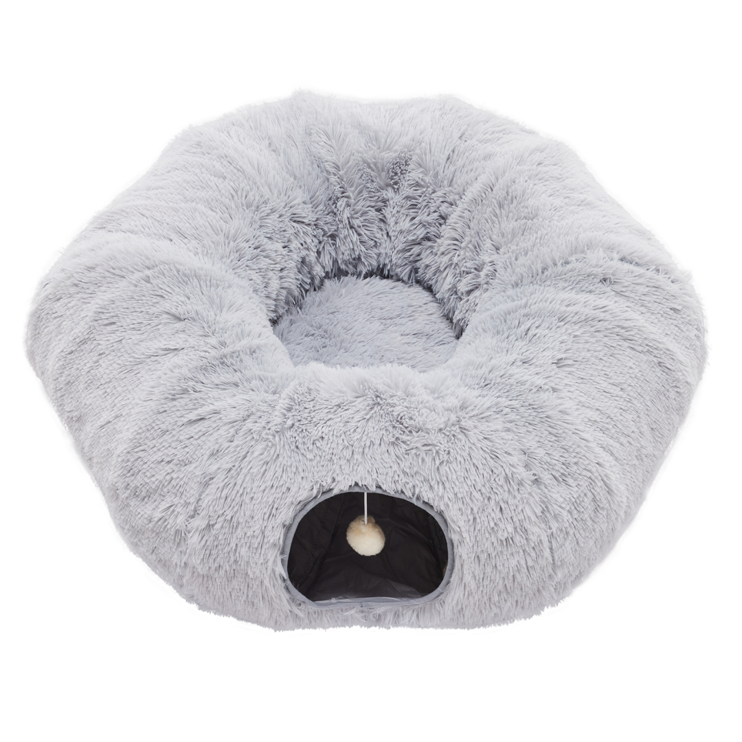 Túnel para Gatos con Caja de Descanso, Túnel en forma de Donut con Escondite Plush para Gatos y Kitten — imagen 1