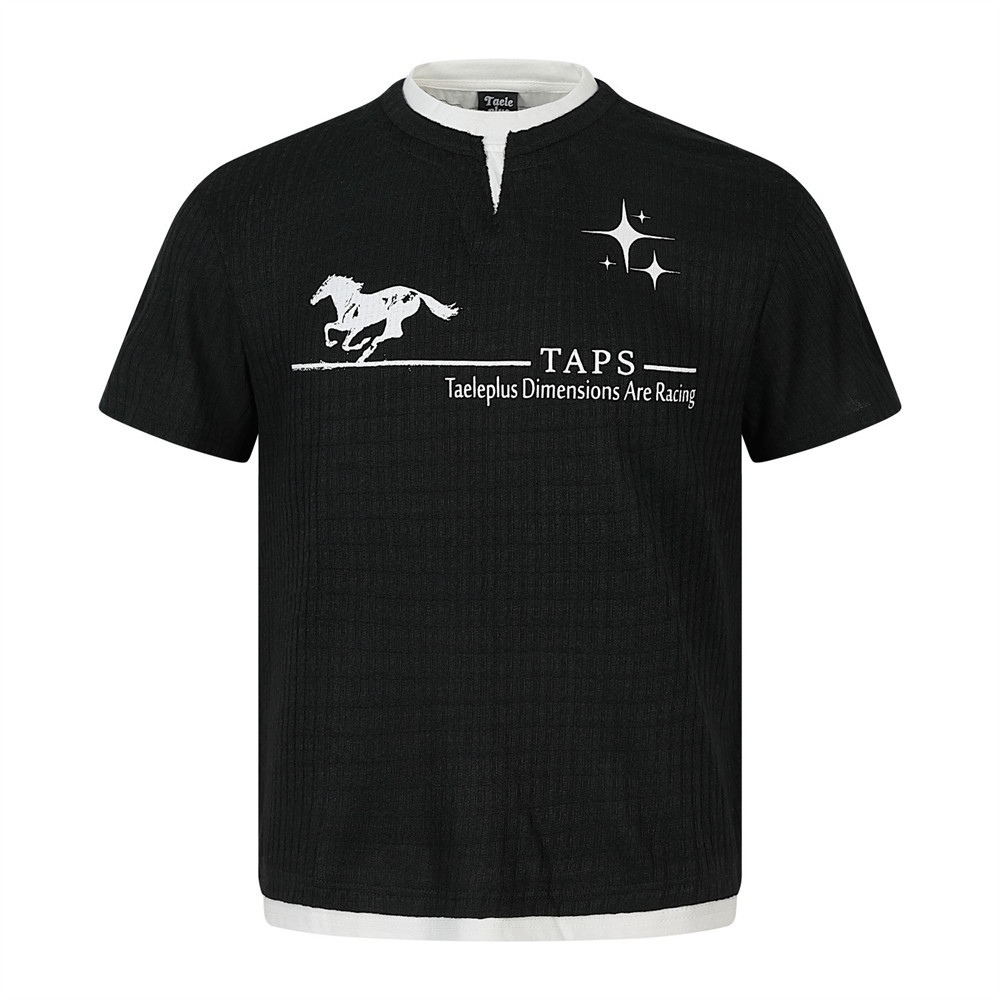 Camisetas de manga corta con estampado de caballo — imagen 1