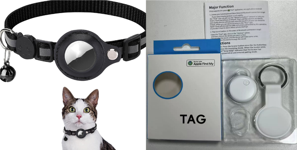 Reflective Collar Waterproof Holder Case For Airtag Air Tag Airtags Protective Cover Cat Dog Kitten Puppy Nylon Collar — image 13