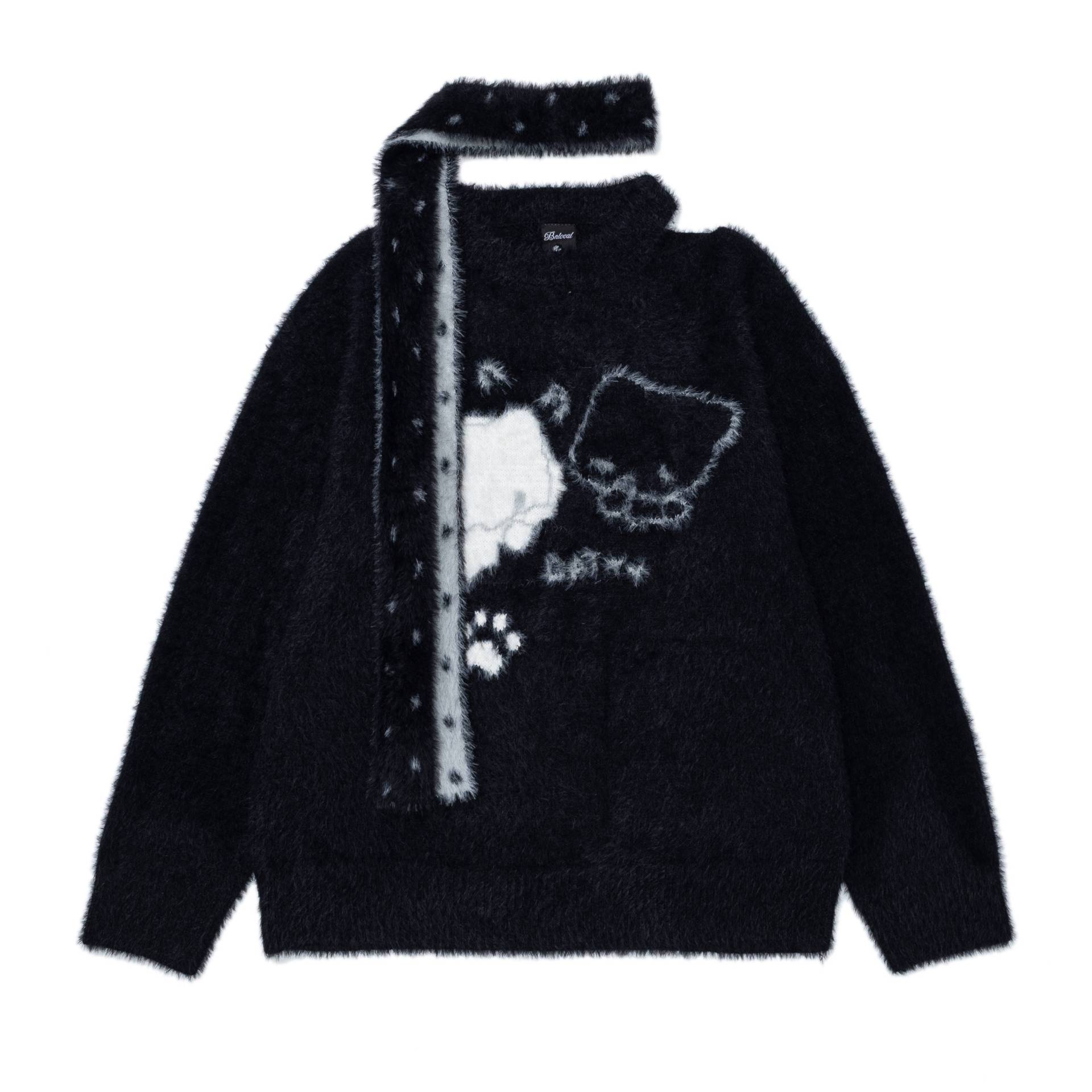Cat Jacquard Piercing Sweater — image 7