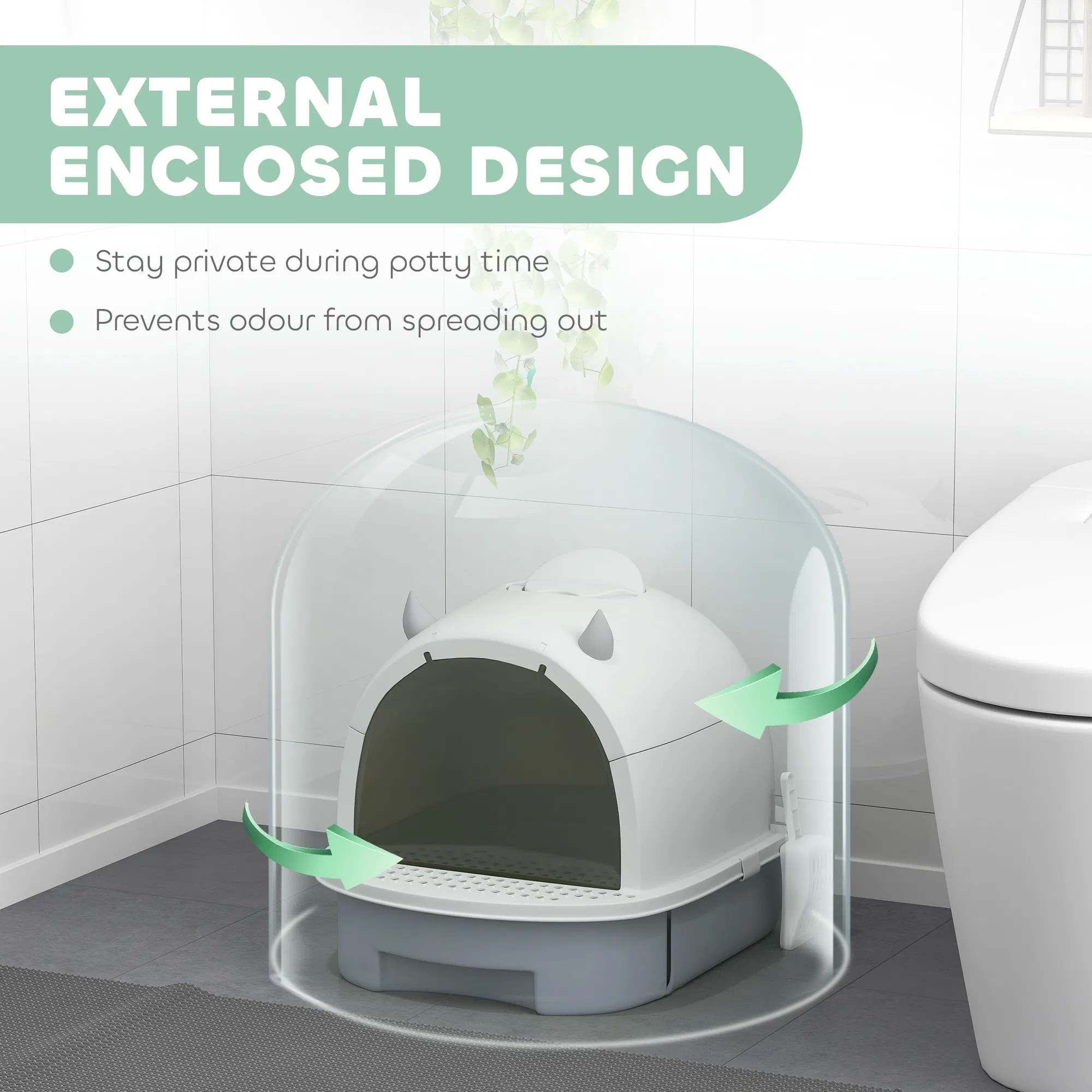 Cat Litter Box, Cat Litter Box Enclosure — image 3