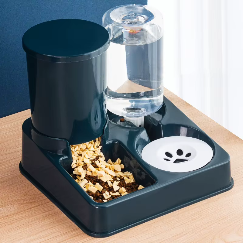Double Cat Bowl Raised Anti Slip Pet Food Water Feeder No Spill Detachable Design for Cat Dog Puppy Daily Pet Feeding Supplies — image 3