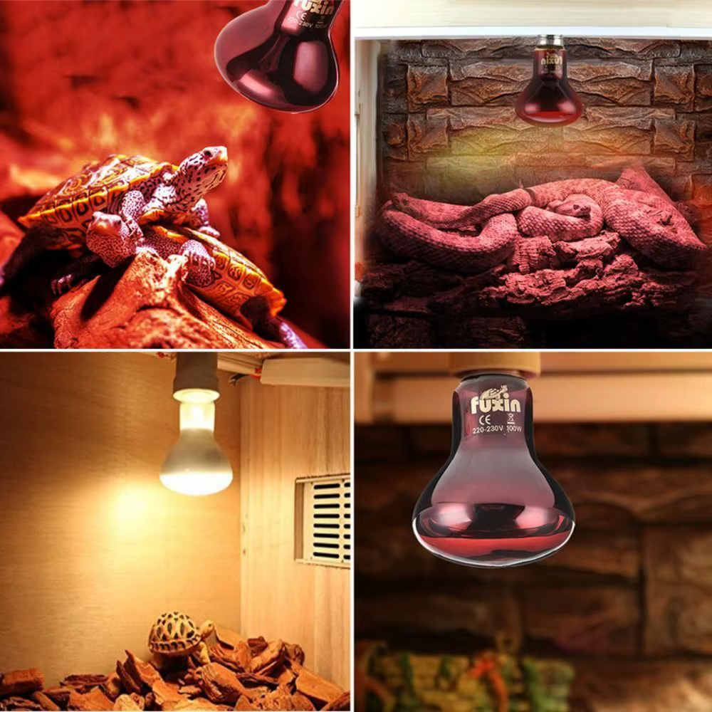 Lámpara de Calor LED para Mascotas con UVA, Infrarrojos y Ajustable - 4 Opcciones - 220-230V para Reptiles — imagen 2