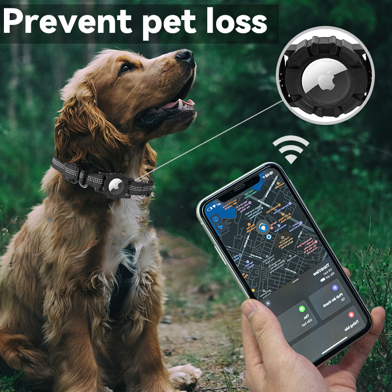 For Apple Air Tag Protective Collar Positioning Tracker Portable Anti-Lost Dog Collar Protective Cover — image 3