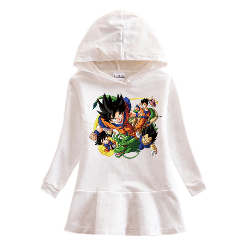 Girls' butterfly hooded sweatshirt dress — image 7
