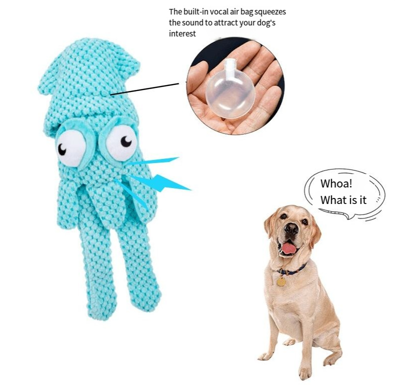 Juguetes para perros que hacen ruido y relajan la congestión con dientes suaves para limpieza de encías juguetes grandes para perros — imagen 2