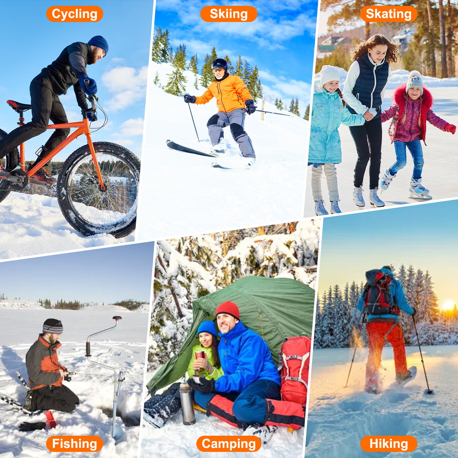 2 Opciones de Tipo - 1 Par de Calcetines Térmicos para Hombre y Mujer, Calcetines Eléctricos Calefactables con Control por APP, Batería Recargable de 5000mAh, Calcetines Térmicos de Invierno para Esquí, Senderismo, Camping y Caza — imagen 14