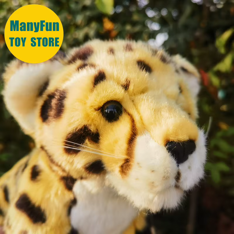 Osito de Leopardo Realista con Manchas: Peluche de León y Tigre del Desierto para Amantes de los Felinos — imagen 1