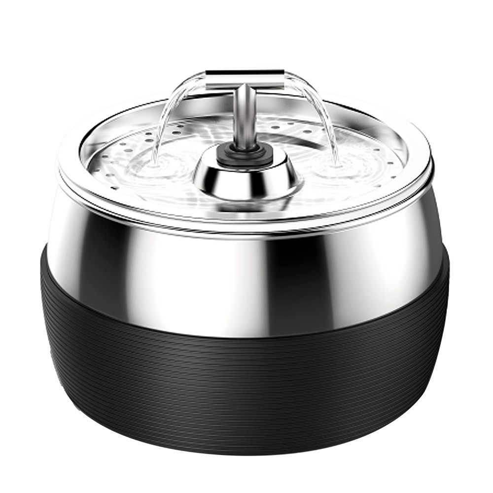 Stainless steel pet water dispenser, English neutral cat water dispenser, dog water dispenser — image 1