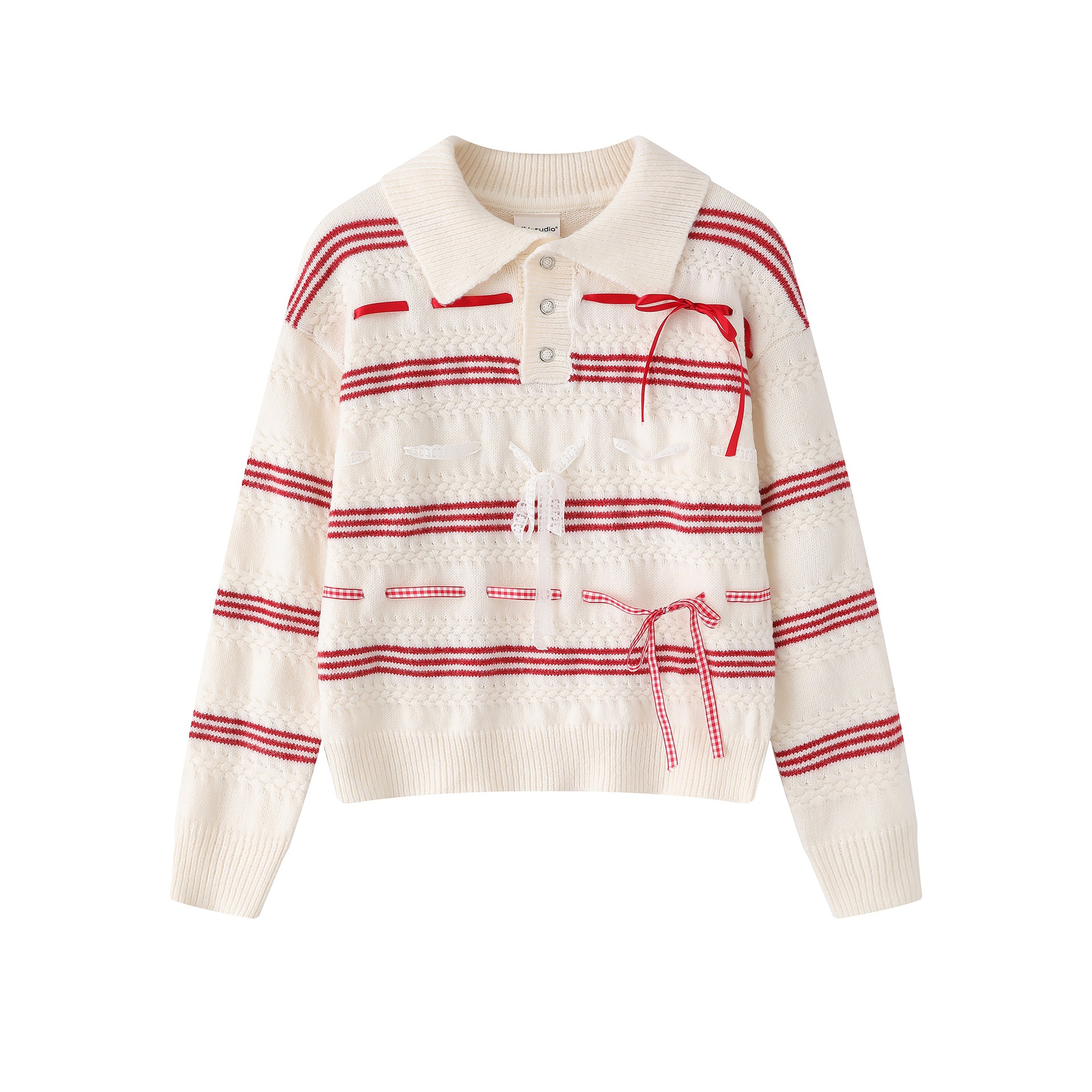 3D woven butterfly sweater — image 4