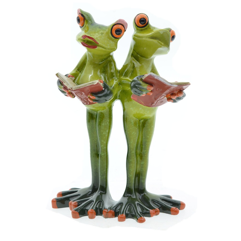 Creative Lovely Nordic Garden Home Decoration Couple Frog Resin Crafts Decoration Wedding Valentine's Day Gift — image 7