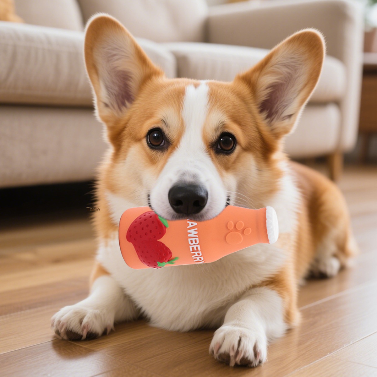 Latex Squeaky Toy for Dogs Teeth Cleaning and Boredom Relief Durable Pet Toy — image 2