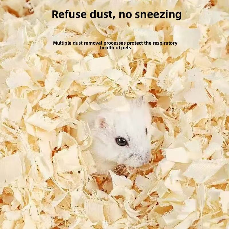 Aspen Poplar Wood Shavings Small Animal Bedding - Low Dust Odor Control Burrowing Nesting Substrate for Hamster, Rabbit, Reptile — image 3