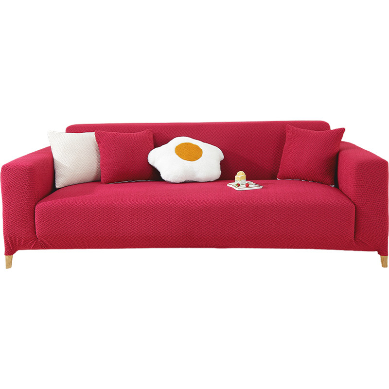 Red anti cat scratch elastic sofa cover all inclusive universal set — image 2