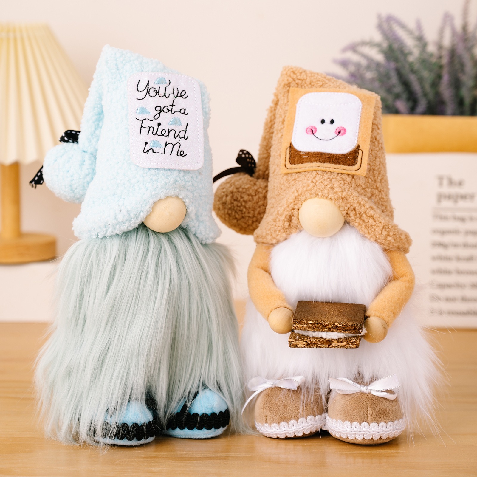 Doll Cow Plush Dwarf Doll Cake Smiling Face Doll Rudolf Doll Ornament — image 8