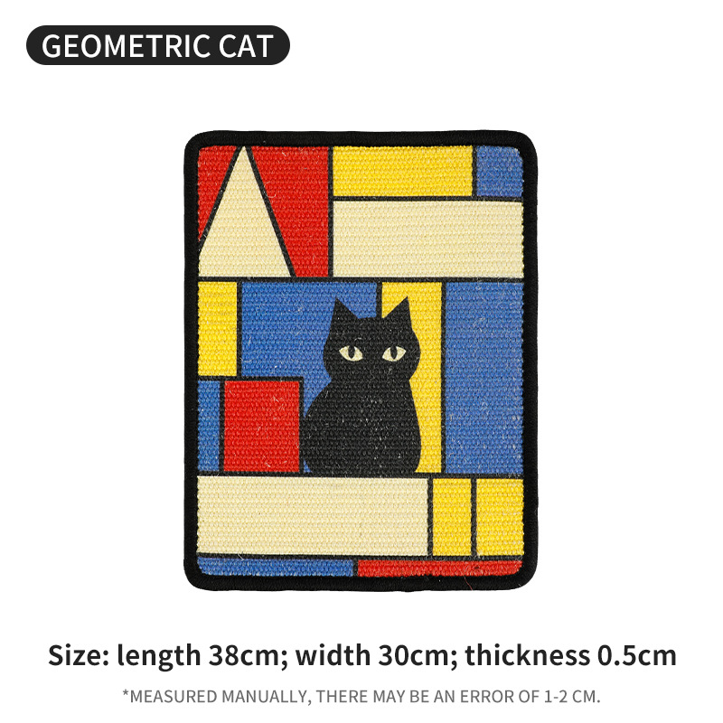 Tablero de Rasguño para Gatos Vertical Montado en Pared con Jute Durable No Shedding Para Mascotas — imagen 11
