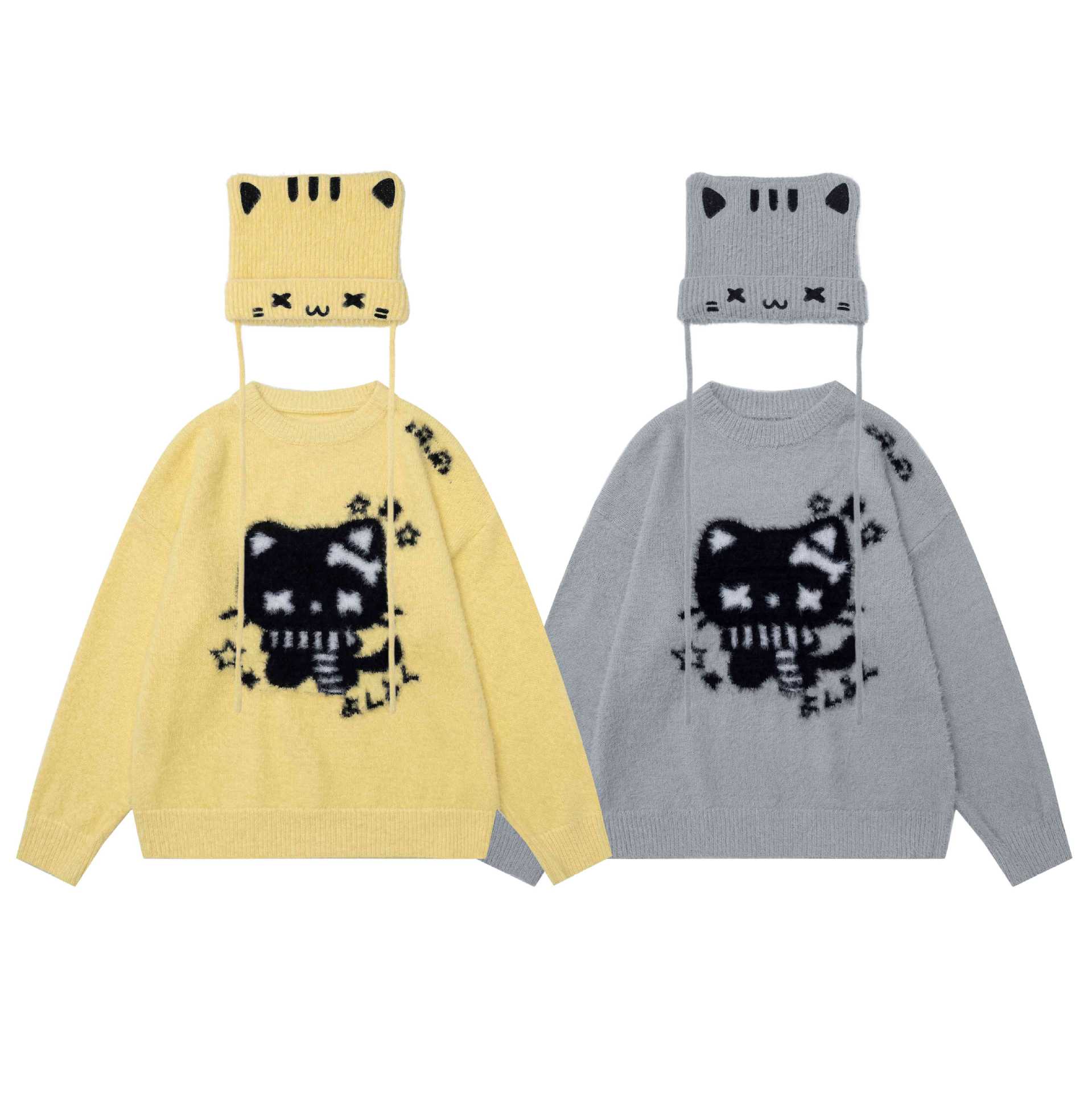 Little Black Cat Jacquard Sweater — image 6