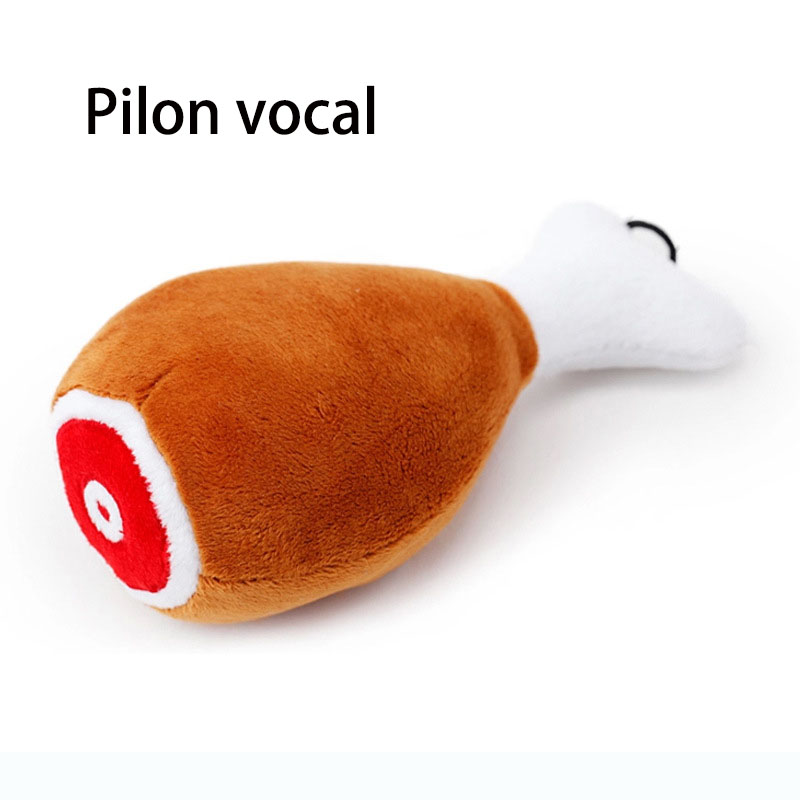 Juguetes para Mascotas Pata de Pollo Grande Juguetes con Sonido Resistentes al Mordisco Peluche de Acción — imagen 1