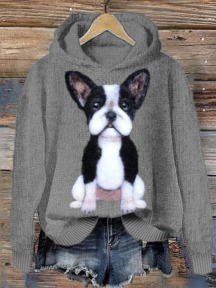 Suéter con Capucha de Estampado Animal para Mujer — imagen 5