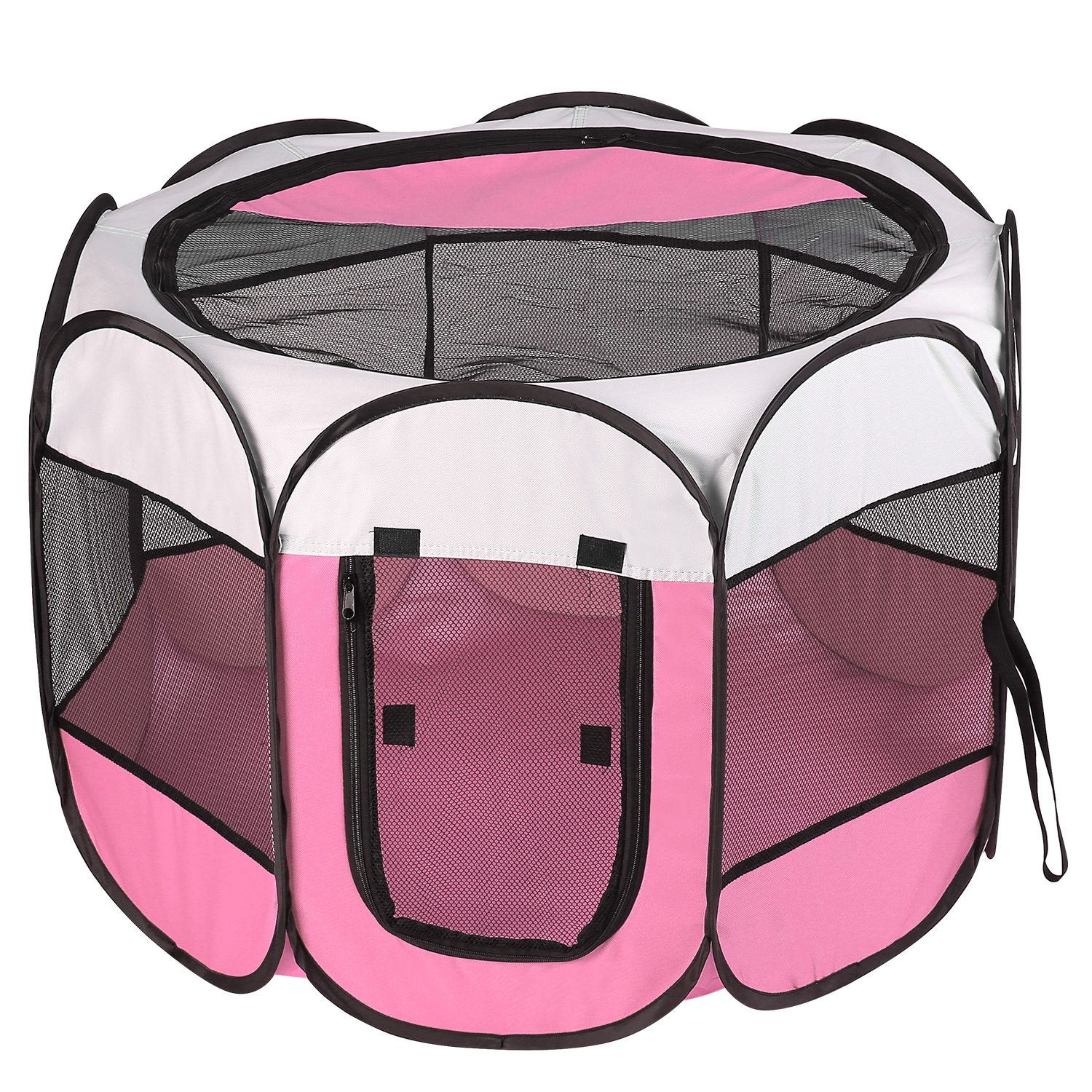 Opciones Rosa y Azul - 1 Pieza de Tenda Portátil Plegable para Mascotas, Caja de Ejercicio con Cierre de Correa Superior e Inferior Removible y Resistente al Agua para Uso Interior y Exterior en Perros, Gatos y Otras Mascotas — imagen 6