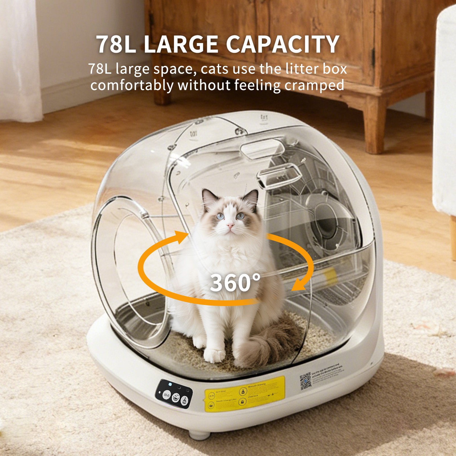 Solo Recogida en Tienda - Caja de Arena Automática para Gatos Completa — imagen 7