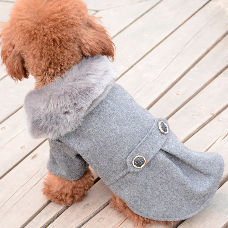 Ropa para Mascotas Clásico Collar de Pelo Nizi - Chaqueta de Perro — imagen 3