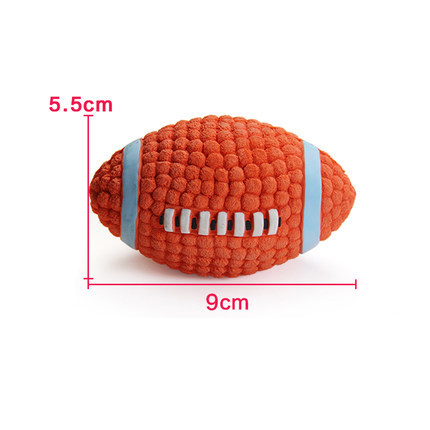 Dog Toys Latex Rugby Tennis Dog Bite Sound Ball Pet Toys — image 11